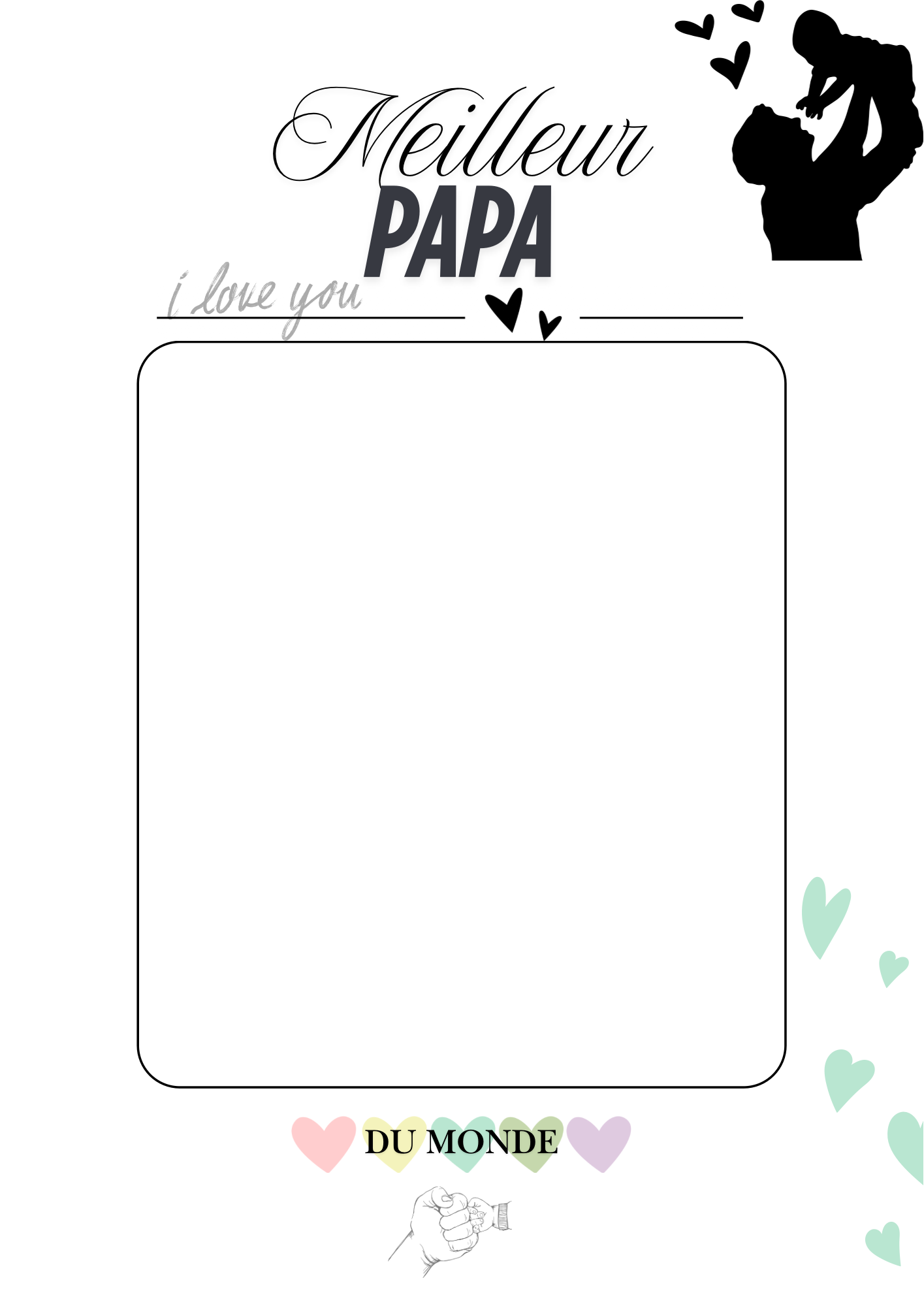 Affiche empreinte (peinture intégrée)