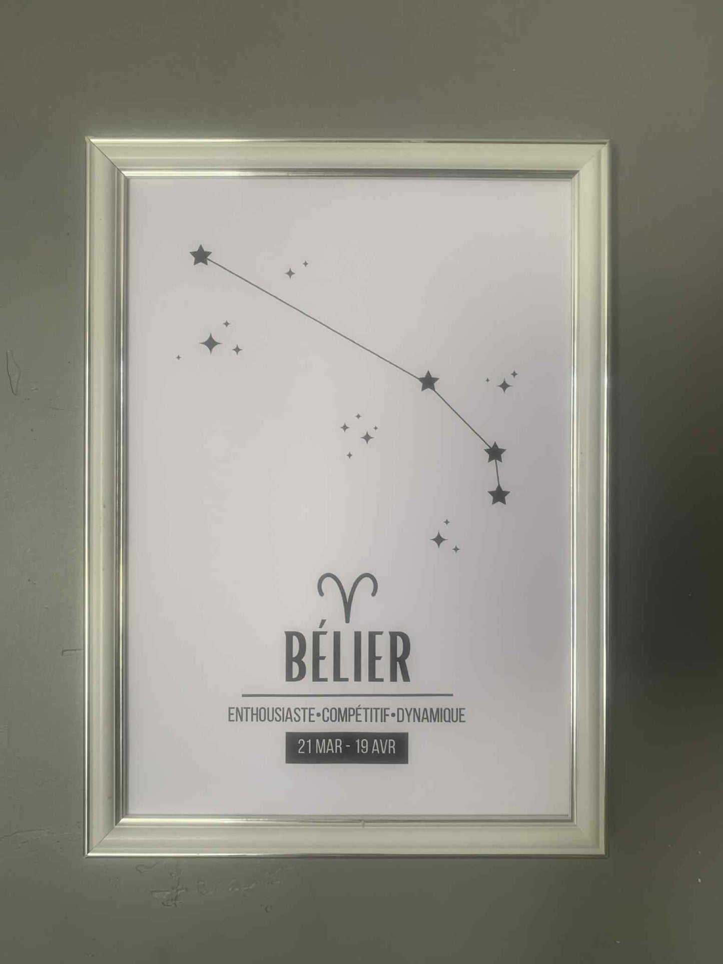 Affiche signe astrologique
