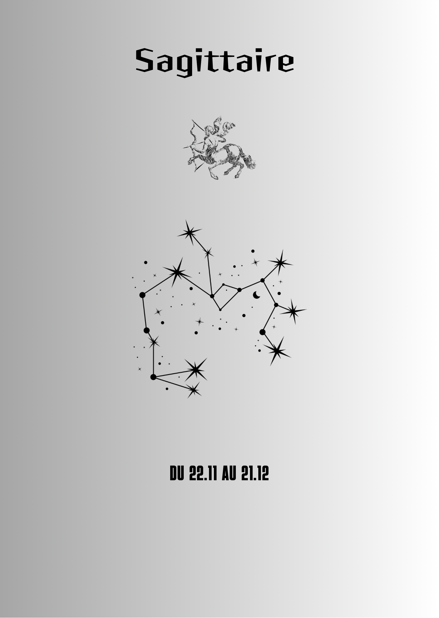 Affiche signe astro