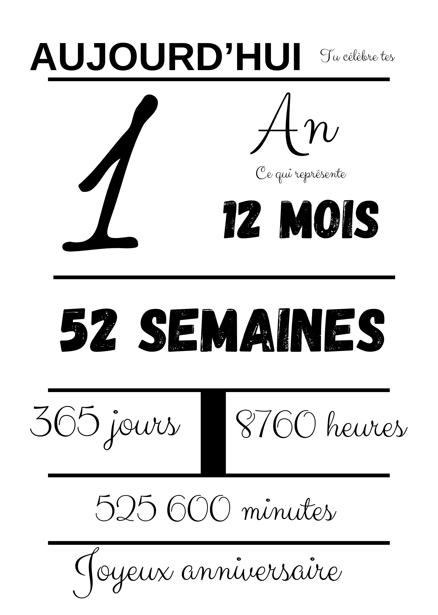 Affiche anniversaire