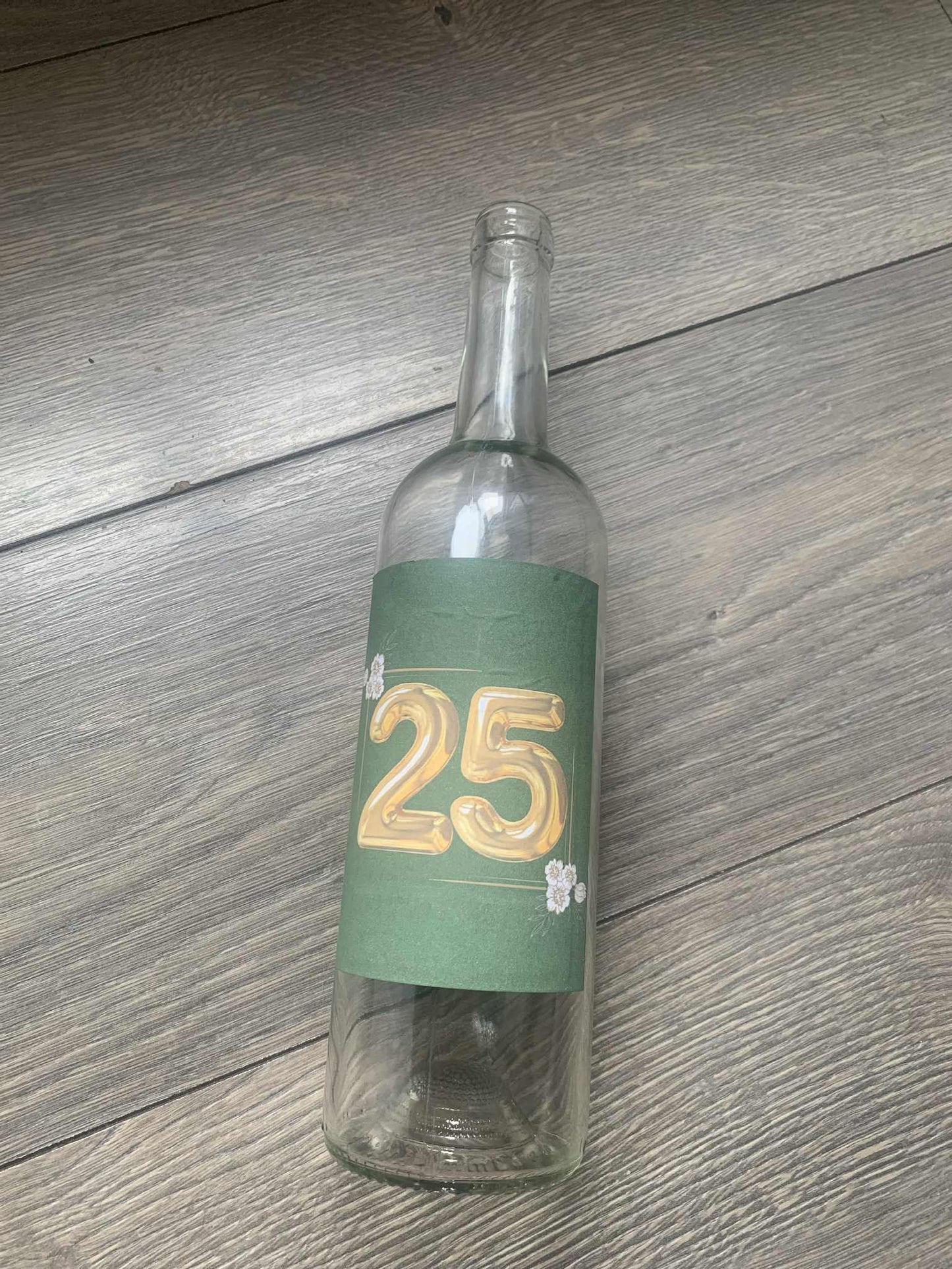 Étiquette de bouteille de vin ou champagne