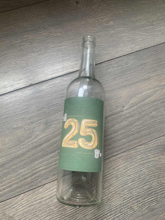 Étiquette de bouteille de vin ou champagne